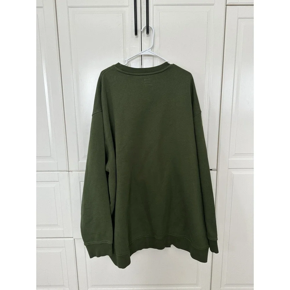 Levi's Men's Crewneck Sweatshirt Size 4XL Green Pullover Relaxed Fit